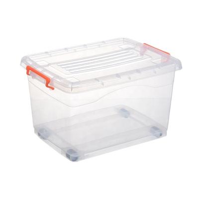 China Underbed Sustainable Eco-Friendly Plastic Single Storage Box Clear Clothes Storage Box For Sale for sale