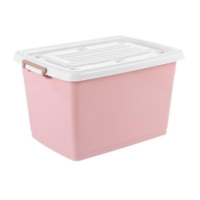 China Sustainable Hot Selling 70L Eco-friendly Food Clear Make Up Plastic Shoe Box Medicine Storage Box for sale