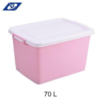 China Sustainable Plastic Container Kids Toy Box Home Storage Box Plastic Waterproof Bathroom Storage Box for sale