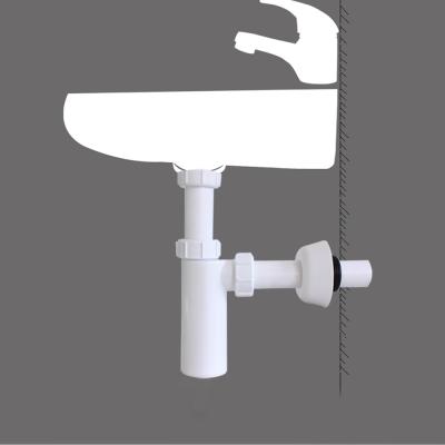 China Modern P trap bathroomwash basin drain space saver siphon for sale