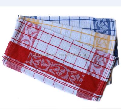 China Nice Hot Sale Compressed Cotton Yarn Dyed Jacquard Kitchen Tea Towel for sale