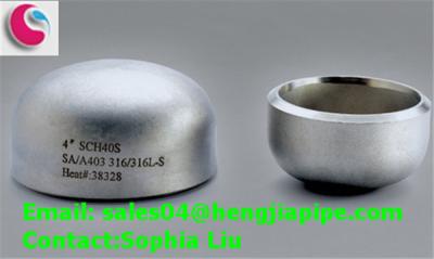 China SCH40 SS pipe cap for sale