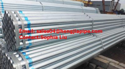 China galvanized seamless pipes for sale