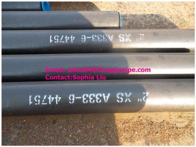 China 2'' XS A333-6 seamless pipes with plastic caps for sale