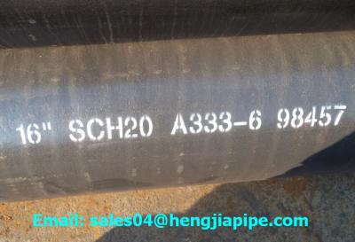 China A333-6 Seamless pipes wall thickness SCH20 for sale