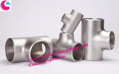 China 304L butt welded fittings ANSI B16.9 reducing tee for sale