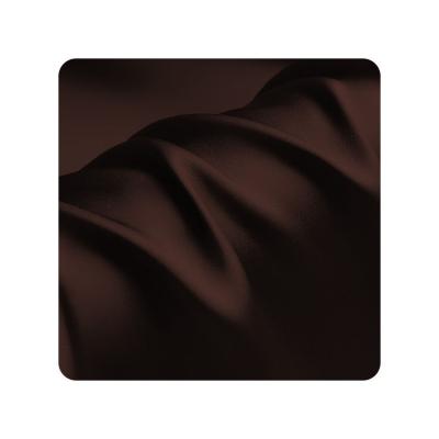 China Breathable fabric silk satin ready to ship 19mm Silk Charmeuse for saree No.42 dark coffee silk color for sale