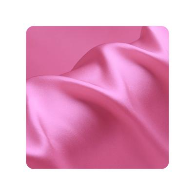 China Breathable Silk Cloth/Charmeuse Satin Fabric 19mm Silk Satin For Pillow Case No.38 Peach Pink Silk Color for sale