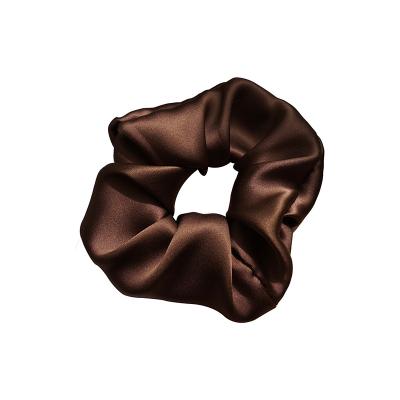 China Silk Hair Scrunchies 100% Pure Silk Hair Ties Elastic Hair Scrunchies Hair Ties For Women Girls 3.5cm Size for sale