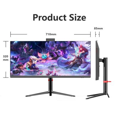 China Widescreen 30inch AIO Gamer Laptops Desktops Curve Screen All In One PC Gaming Computer for sale