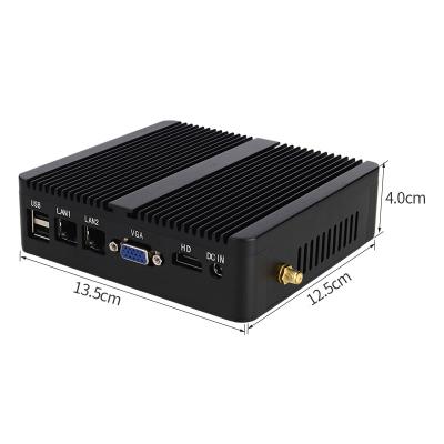 Κίνα J4125 Quad Core Desktop Mini PC 8GB RAM 128GB M.2 SSD Δύο RJ45 LAN Δύο RS 232 COM προς πώληση