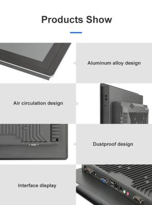 Cina Computer industriale a muro Leggibile a luce solare schermo touch da 15,6 pollici tutto in un solo PC in vendita