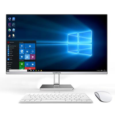 China White 23.6inch Business Gaming Desktop Laptop Computer Hardware Software Barebone All-in-one Pc for sale