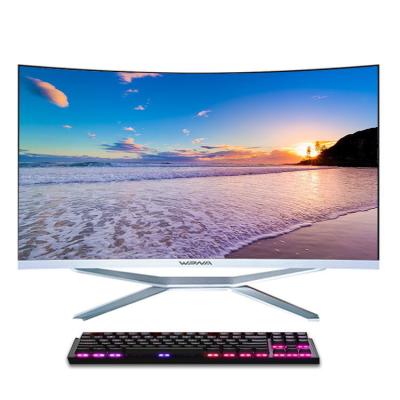 China 2- 23.6 inch Core I3 I5 I7 AIO Gamer Laptops Desktops Customized Curve Screen All-In-One PC Gaming Computer for sale