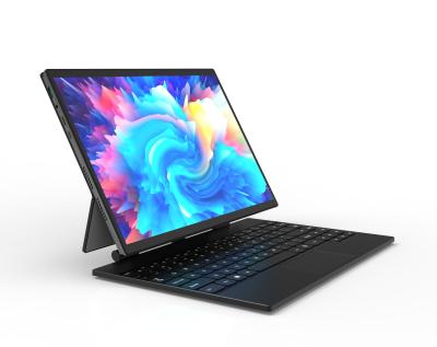 China Pequeno computador portátil PC+Pad 2 em 1 de liga de alumínio sem teclado de controle magnético suspenso opcional à venda