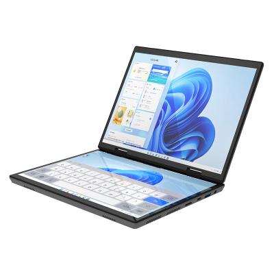 China HL108D 2024 New 10.5inch 2 In 1 YOGA Business Laptop Tablet Intel N95 12th Gen 3.4GHZ DDR4 Dual Display Double Full Touch Screen Laptop for sale