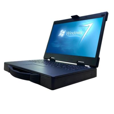 China 15.6 inch LED met 1366*768 resolutie Industriële Upward Portable Computer Aluminium Magnesium Alloy Chassis Robuuste Notebook Te koop