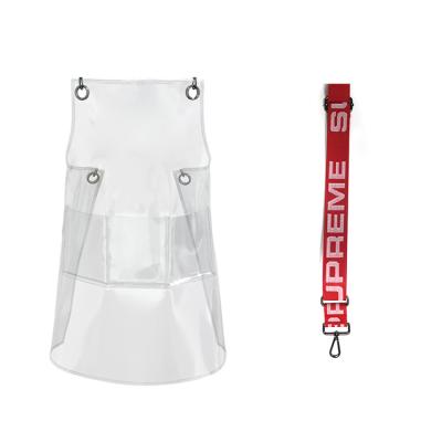 China Modern Simplicity TPU Transparent Material Adjustable Strap Waterproof Apron And Oil Resistant Barber Solid Color for sale