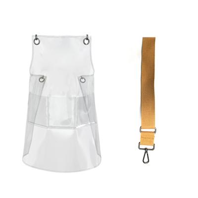 China Modern Simplicity Customized Waterproof Fashion Transparent Customized Size And Oil Resistant TPU Barber Apron for sale