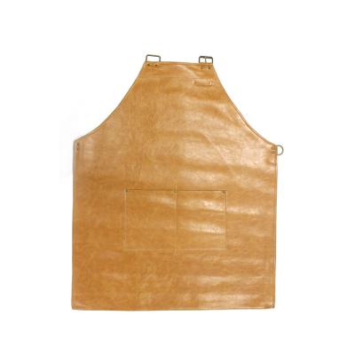 China 100% Eco-friendly Thick Microfiber Leather Waterproof Aprons With Customized Logo For Men Workwear, Bartender Apron for sale