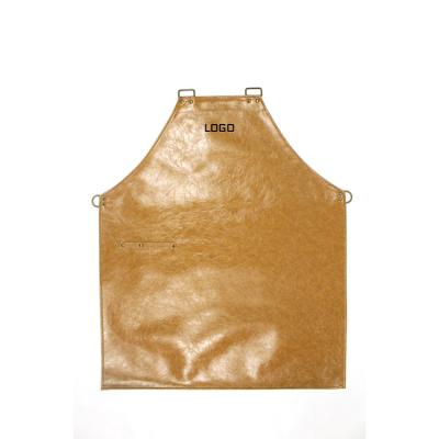 China 100% Hyperfiber Eco-friendly Thick Leather Waterproof Aprons Customized Logo Men Restaurant Work Suit Kitchen Apron Family for sale