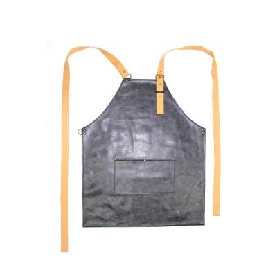 China 100% high quality eco-friendly microfiber carpenter leather aprons, waterproof kitchen apron, bbq eco-friendly apronCustomized apron for sale