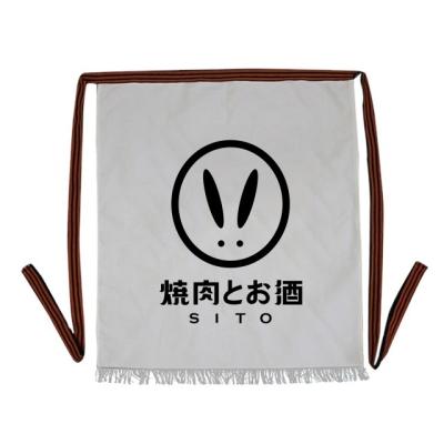 China 100% Eco-Friendly Logo Adjustable Reusable Linen Organic Cotton Barber Salon Camp Chef Cooking Custom Aprons With Two Pockets for sale