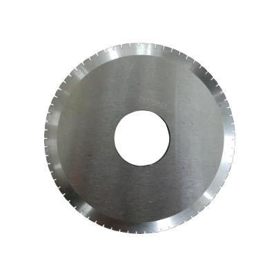 China Factory High Precision Paper Plastic Tube Film Cardboard Crush Cutting Score Slitter Custom Round Circular Blade for sale