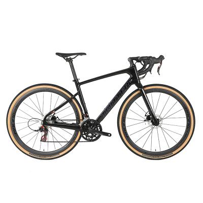 China New Arrival Carbon Fiber Twitter 700*40C 45C Clincher Carbon Road Bike Disc Brake With 22 Speed ​​Carbon Gravel Bike Multicolor for sale