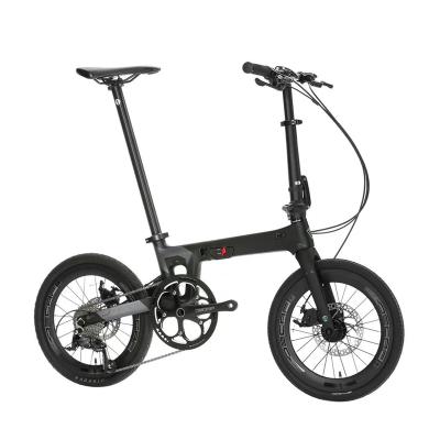 China JAVA Carbon Fiber Cycle Carbon Frame 16 Inch 8 Speed ​​Folding Road Bike Carbon Fiber Folding Bicycle Bicicleta for sale