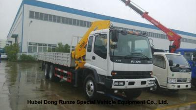 China ISUZU 5 de Opgezette Kraan van de Ton -14 Ton Vrachtwagen met Telescopische Boom en Knukled-Boom Te koop