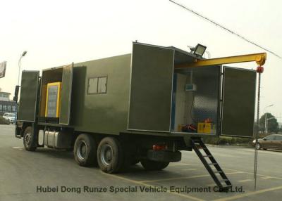 China Ingesloten Mobiele de Workshopvrachtwagen Multifunctionele 6x4 van HOWO voor Voertuigonderhoud Te koop