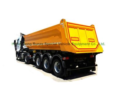 China Rear Dump Truck Trailer, Tipper Semi Trailer 3  Axles Rear Tipper Semi Trailer Hydraulic 40T for sale