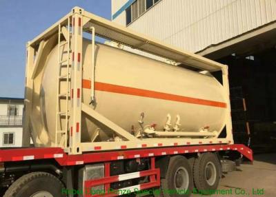 China 20FT de Bulkcontainers 20000L van de Cementtank - 22500L met Koolstofstaalkader Te koop