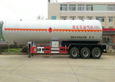 China 50 m3-Tank Semi Aanhangwagen voor Vloeibaar Benzinegas, Butaan, Propaanvervoer Te koop