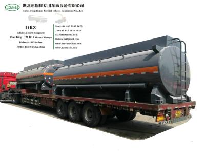 China Het chemische Zure Chemische Vloeibare de Tankerlichaam van het Tanklichaam met Container sluit AanhangwagenWegvervoer WhsApp: +8615271357675 Te koop