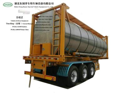 China Het verwarmen isoleerde 30FT het Staal van Stanless van de Tankcontainer voor Vloeibaar Fosforzuur WhatsApp+8615271357675 Te koop