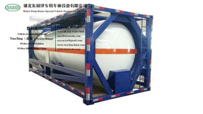 China acero inoxidable del envase de los 20Ft ISOTank para el transporte líquido WhatsApp+8615271357675 de la salsa de chile del alcohol de la comida del aceite de mesa en venta