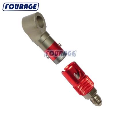 China Racing Car Auto Parts AN3 High Performance Aluminum Quick Release Disconnect 10mm ID 20 Degree Male Banjo Fuel Line Fitting for sale