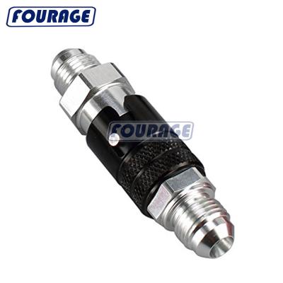 China Racing Car Auto Parts Parts 6061 Automotive Racing Aluminum T6 A Male Spindle Brake Coupler Quick Release Disconnect Coupling Pipe Dry Fitting for sale