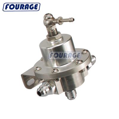 China Fully Machined Billet and Clear Anodized Body CNC AL Fuel Pressure Regulator 1/8