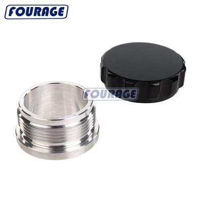 China Automobile Aluminum Alloy AN24 Natural Weld On Male Bung Filler Cap Fuel Tank Female Fitting for sale