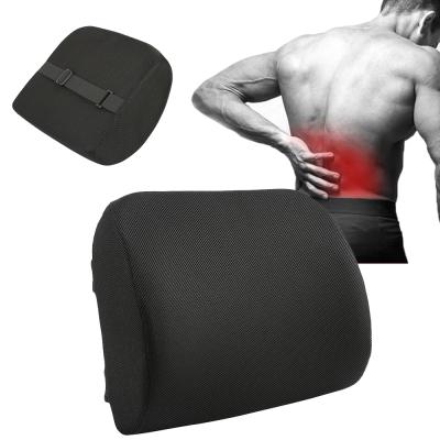 China Office Chair Car Drivers Anti-Decubitus Backrest Waist Memory Foam Lumbar Spine Waist Support Cushion Back Pillow for sale