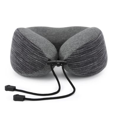 China Shenzhen Lianda Anti-Apnea New Design Zippered Travel Pillow Memory Foam Travel Pillow U Shape Neck Pillow Travel for sale