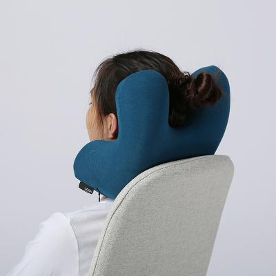 China Foldable Anti-Apnea Patent Car Memory Foam Neck Rest Support Nap Airplane Pillow Travel Scarf Pillow Support for sale