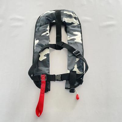 China Oxford Cloth Manual And Automatic Double Lay Inflatable Marine Work Life Jacket for sale