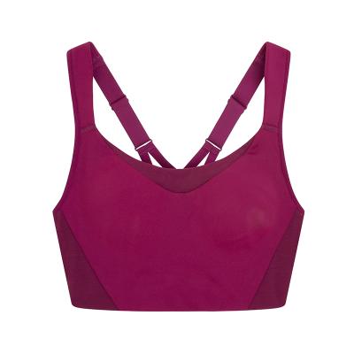 China 2021 latest hot sale breathable back sports vest women's fitness bra shockproof chest big current small chest cross back belt for sale