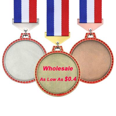 China Wholesale Blank Spot Factory Supply Europe and America LY Medal China Racing Souvenirs Custom Cheap Design 3D Sports Blank Medals for sale