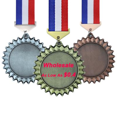 China Wholesale empty medal factory supply LY Europe and America sport awards metal medal cheap design wholesale your own empty custom medals for sale