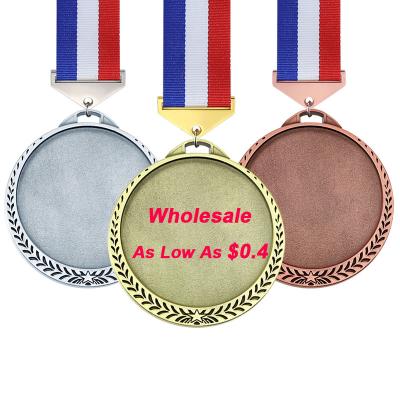 China Factory supply wholesale empty silver bronze bronze souvenirs custom 3D metal 3D medals sport Europe and America LY medals for sale